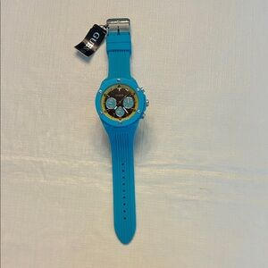Guess Blue and Gold Men's Watch